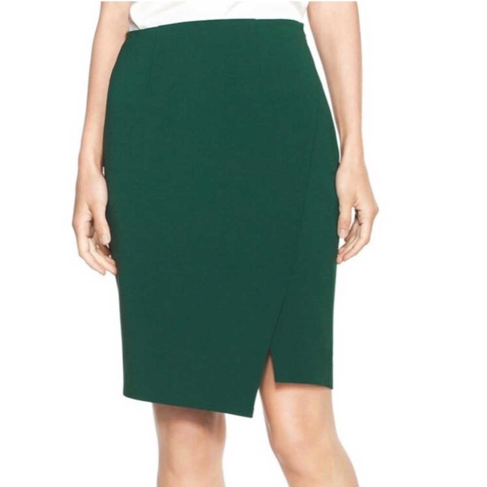 WHBM (White House Black Market)  Green Pencil Skirt